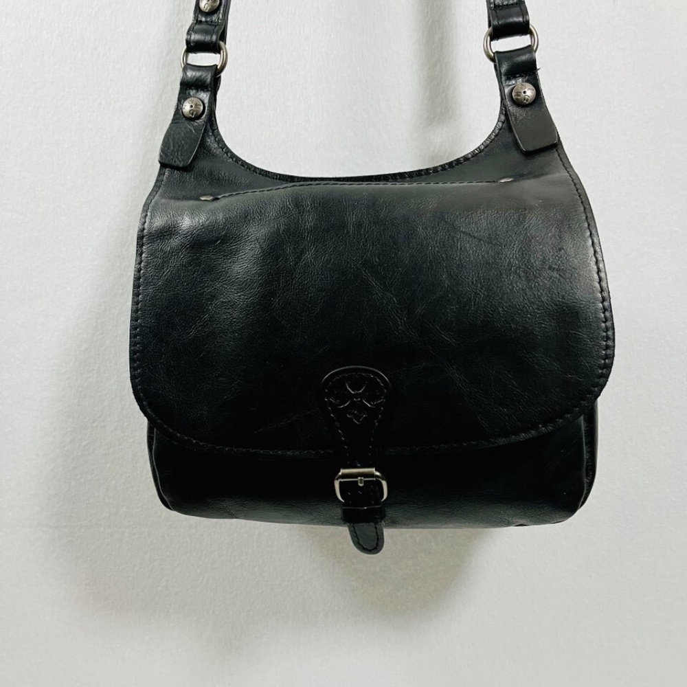 Patricia Nash London Saddle Bag Genuine Vintage Distressed Leather Crossbody